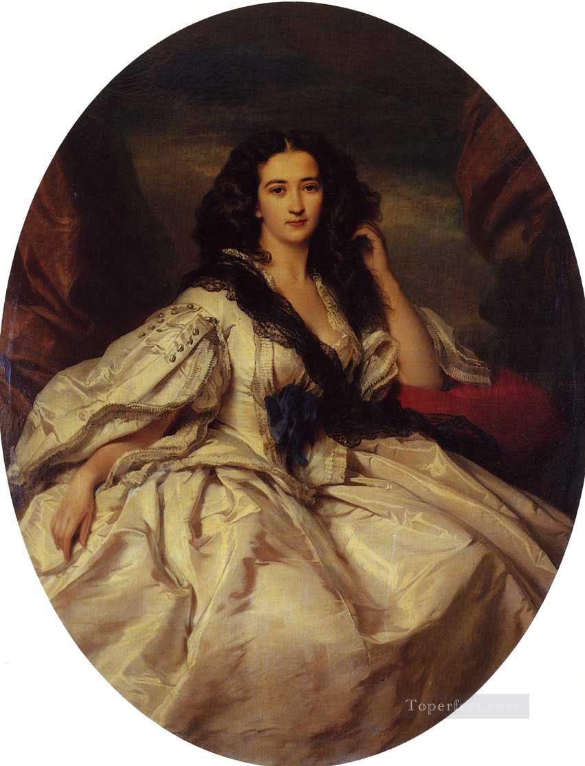 Wienczyslawa Barczewska Madame de Jurjewicz royalty portrait Franz Xaver Winterhalter Oil Paintings